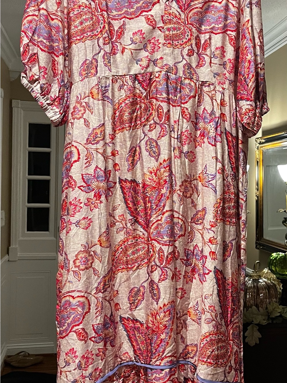 Umgee Pink Paisley-Print Dress